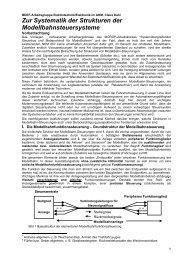 Zur Systematik der Strukturen der Modellbahnsteuersysteme