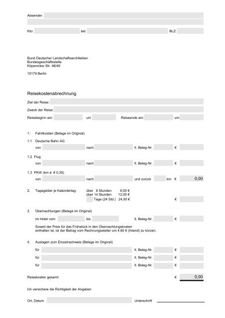 formular - BDLA