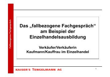 fallbezogene Fachgespräch - BiBB