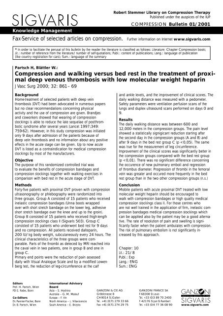 NEW Robert Stemmer Library on Compression Therapy