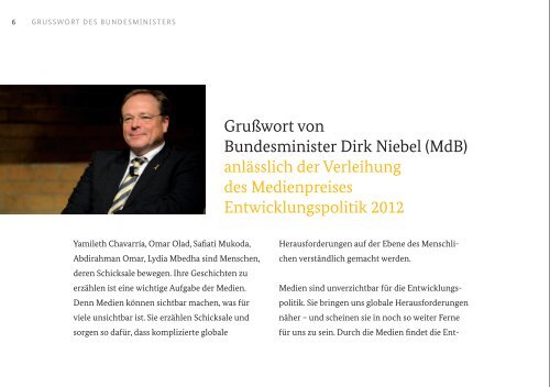 Festschrift Medienpreis Entwicklungspolitik 2012 - BMZ