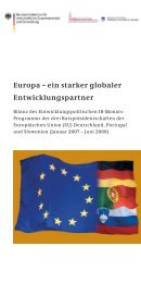 Europa – ein starker globaler Entwicklungspartner - BMZ