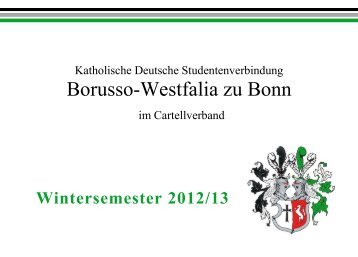 bitte HIER anklicken! - Borusso-Westfalia zu Bonn
