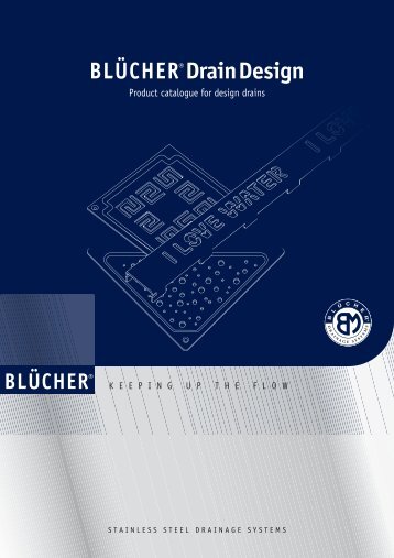 Product catalogue for design drains