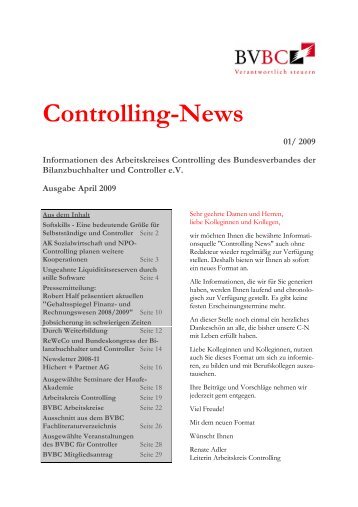 Controlling-News - Bundesverband der Bilanzbuchhalter und ...