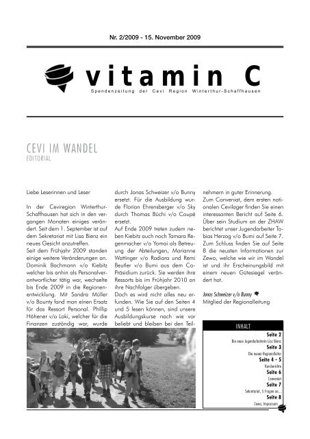 Vitamin C 09-2 - Cevi Region Winterthur-Schaffhausen
