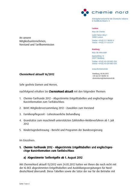 ChemieNord aktuell 16-2012