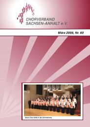 Heft_60_Maerz_2009 - Chorverband Sachsen-Anhalt