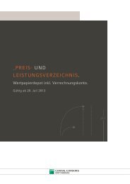 _PREIS- UND LEISTUNGSVERZEICHNIS. - Cortal Consors