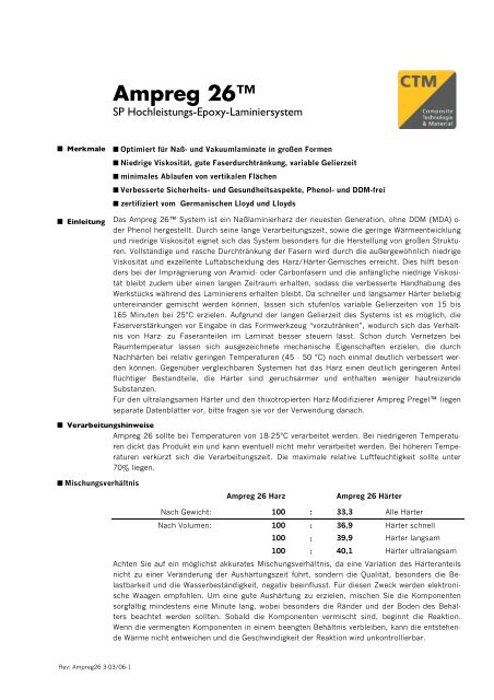 Ampreg 26™ - CTM GmbH - Composite Technologie & Material