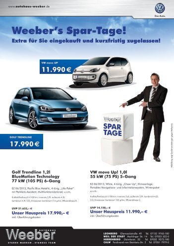 605-13 Weeber VW Flyer Juli 2013_LY04.indd - Autohaus Weeber