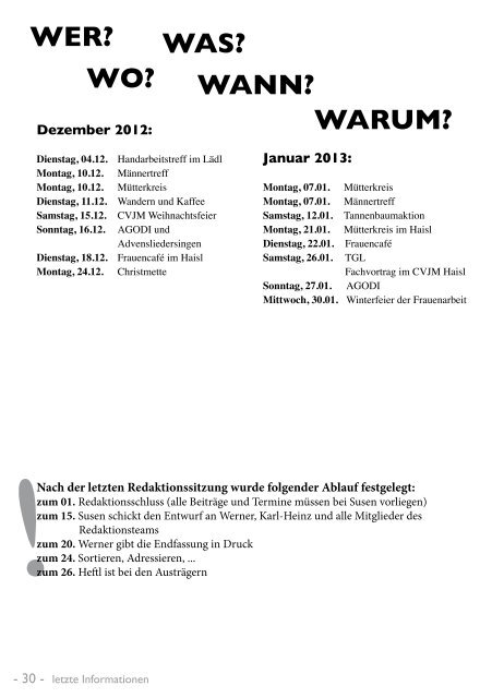Dezember 2012/Januar 2013 - CVJM Liedolsheim