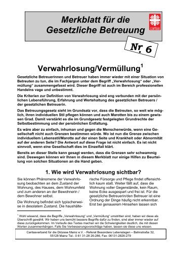 Nr. 6 Verwahrlosung/Vermüllung - Caritasverband für die Diözese ...