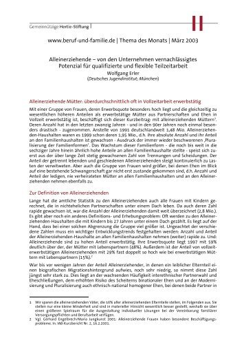 Alleinerziehende - Deutsches Jugendinstitut e.V.