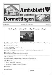 14 Dormettingen