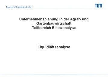 2.3 Liquiditätsanalyse