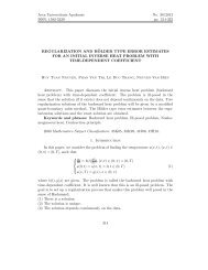 REGULARIZATION AND HOLDER TYPE ERROR ESTIMATES FOR ...