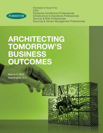 Architecting tomorrow's Business outcomes - Forrester Research