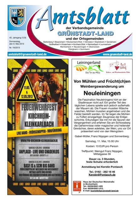 KW 19 Gruenstadt.pdf - Verbandsgemeinde Grünstadt-Land