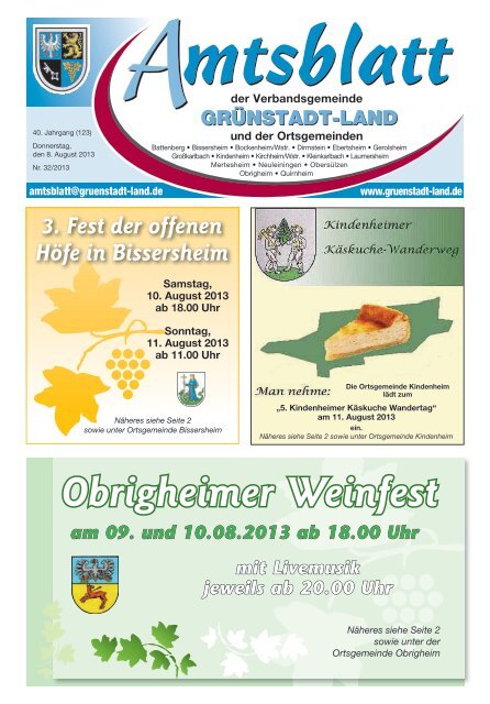 KW 32 Gruenstadt.pdf - Verbandsgemeinde Grünstadt-Land