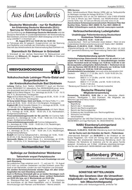 KW 32 Gruenstadt.pdf - Verbandsgemeinde Grünstadt-Land