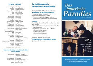 Flyer "Das bayerische Paradies" - Haiming