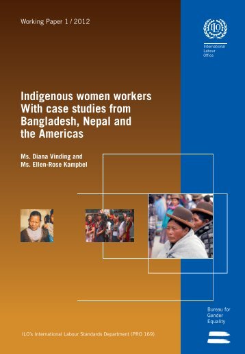 indigenous women workers final - International Labour Organization