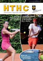 Die 1. Herren Aufstieg in die Oberliga - Harvestehuder Tennis- und ...