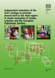 Independent evaluation of the ILO's strategy to promote decent work ...
