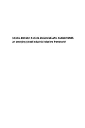 CROSS-BORDER SOCIAL DIALOGUE AND AGREEMENTS: An ...