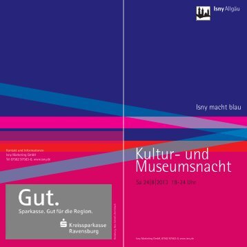 "Kultur- und Museumsnacht" PDF - in Isny im Allgäu