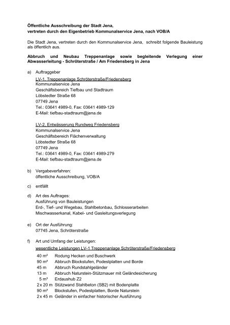 Ausschreibungstext (88.4 KB) - Jena