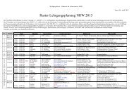 Raster Lehrgangsplanung NRW 2013 - des Judo Club Halver eV