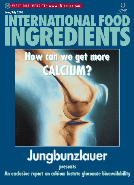 How can we get more Calcium? - Jungbunzlauer