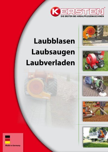 Laubblasen Laubsaugen Laubverladen - Kersten Maschinen GmbH