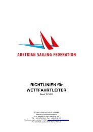 RICHTLINIEN für WETTFAHRTLEITER - Österreichischer Segel ...