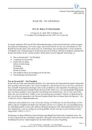 Kreativität – Ein Lebensthema - Lindauer Psychotherapiewochen