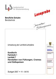 Lernfeld 7 - Landesinstitut für Schulentwicklung