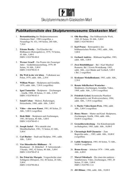 Download Publikationsliste - Marl