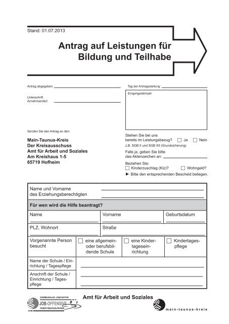 Amt für bildung und teilhabe