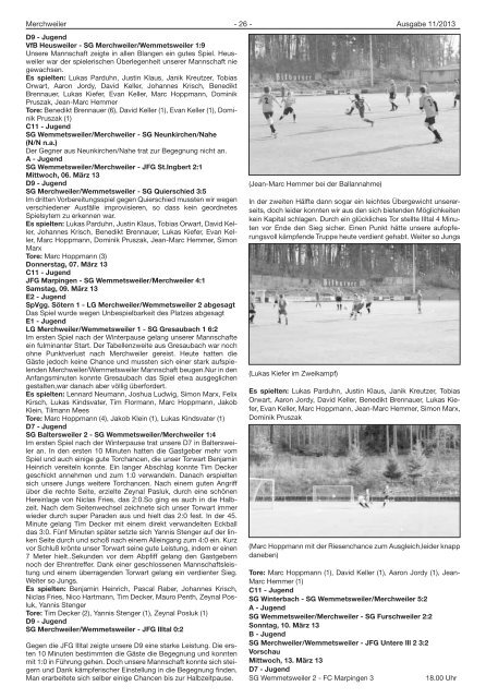 sonntagsspiele, 17.03.2013 - Gemeinde Merchweiler