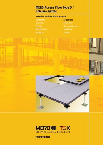 MERO Access Floor Type 6 / Calcium sulfate - Interflooring