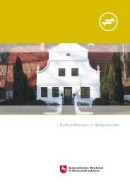 Kulturstiftungen in Niedersachsen - Niedersächsisches Ministerium ...