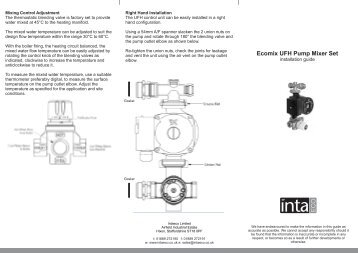 Ecomix Installation and Operations Manual - Intaeco