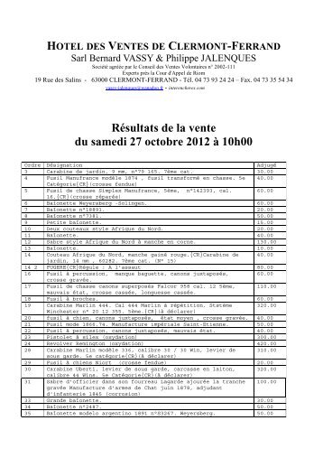 RÃ©sultats - Interencheres