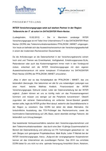 INTER Versicherungsgruppe setzt auf starken Partner in der Region