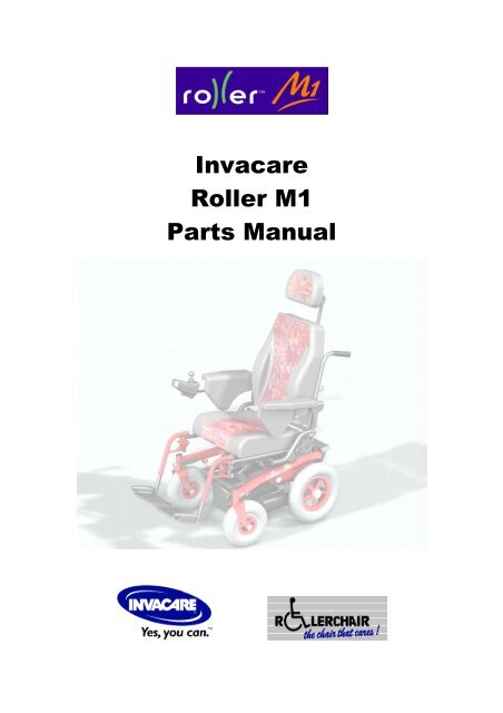 Invacare Roller M 1 Parts M anual - Invacare Australia