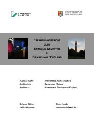 erfahrungsbericht zum erasmus-semester in birmingham / england