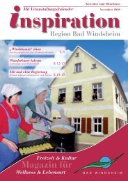 November 2010 - Magazin Inspiration - Bad Windsheim
