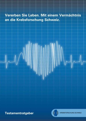 PDF-Datei herunterladen - Krebsforschung Schweiz